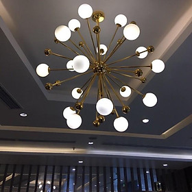 Mua Đèn chùm thả phòng khách  Đèn thả 12 bóng - đã có bóng led  đèn trang trí phòng khách  đèn decor