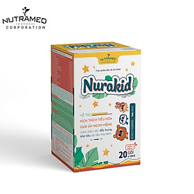Gói uống dung dịch hỗ trợ tiêu hóa và tăng cường sự ăn ngon miệng cho trẻ em NURAKID - 1 hộp x 20 gói x 10ml