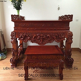 Mua Sập Thờ Tứ Linh Gỗ Hương Đỏ Nam Phi