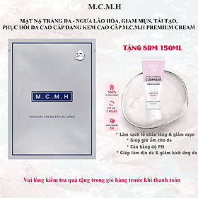 Hộp 6 mặt nạ trắng da - chống lão hóa - ngăn ngừa mụn - tái tạo - phục hồi da cao cấp dạng kem M.C.M.H Premium Cream Facial