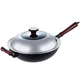 Chảo Gang Maxcook Không Tráng 32Cm Dùng Với Bếp Ga Mcc176