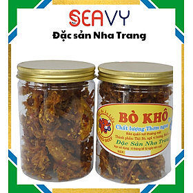 Đặc Sản Nha Trang -️ Khô Bò Xé Sợi, Thơm Ngon Dai Dai Cay Cay,  Seavy Hộp 500 gram
