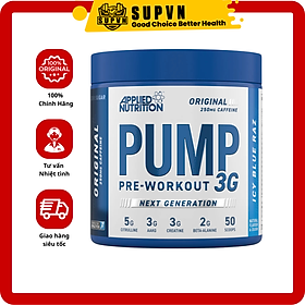 Pump 3G Pre Workout Applied Nutrition 50 Scoop (25Serving) - Tăng Sức Mạnh Sức Bền