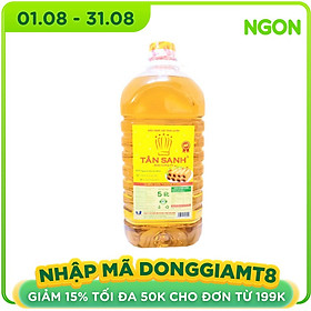 Dầu Thực Vật Tân Sanh (5L / Chai)