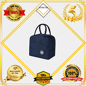 Mua Túi Đựng Hộp Cơm Giữ Nhiệt- Túi Trữ Lạnh Cao Cấp Chống Thấm Nước Huỳnh Tân HT02 - Logo họa tiết xinh xắn ( logo họa tiết ngẫu nhiên)