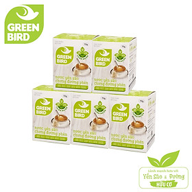 Combo 5 hũ Green Bird 72g -  Nước Yến Sào Chưng Đường Phèn