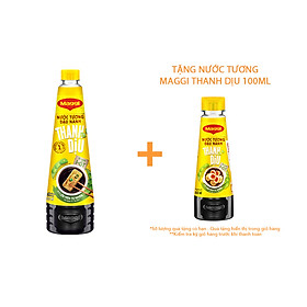 [Tặng Nước tương Maggi Thanh dịu 100ml] Nước Tương MAGGI Đậu Nành Thanh Dịu 450ml