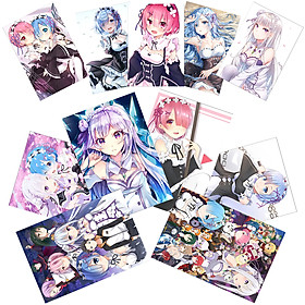 Ảnh card Re Zero set 23 tấm nhóm và nhân vật