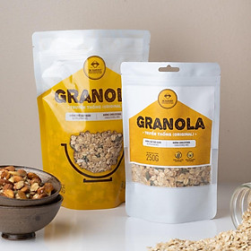 Hình ảnh Granola ăn kiêng yến mạch 5 loại hạt DK Harvest - Vị truyền thống, Hỗ trợ giảm cân, Ăn kiêng, Eatclean, Tạp gym - Túi 500g