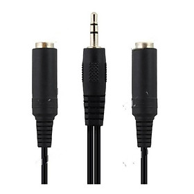 Cáp chia 1 ra 2 cổng Audio 3.5mm Unitek Y-C 901 (Đen) - HÀNG CHÍNH HÃNG