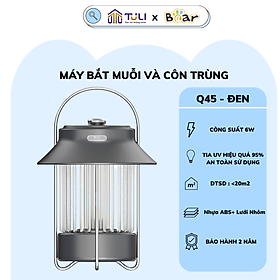 Mua Đèn bắt muỗi cao cấp  thông minh TuLi Q45 6W - Hồng bắt diệt côn trùng  bướm đêm an toàn  hiệu quả đến 98%  BH 2 năm.Gia dụng TuLi
