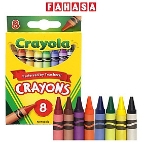Hộp 8 Bút Sáp Màu Crayon - Crayola 523008