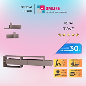 Kệ tivi đẹp cho phòng ngủ gia đình SMLIFE Tove