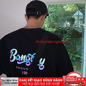 Áo thun unisex form rộng tay lửng nam nữ hàn quốc in Phản Quang 7 màu Bangboyb aothununisex