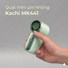Quạt Cầm Tay Mini Kachi MK441 - Pin Khủng 3000mAh, Màn Hình LED Hiển Thị, 6 Cấp Độ Gió (Bảo Hành 18 Tháng) - hàng chính hãng