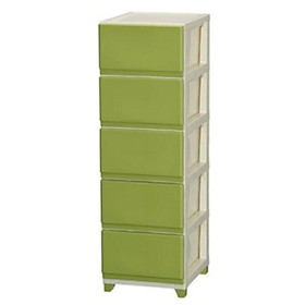 Tủ kệ đa năng Decony 5 ngăn kéo DCN-5IVGR - Màu xanh lá cây