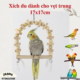 Xích đu cho chim, vẹt nhỏ và vẹt trung như sun, xích, ngực hồng, cock, lovebird, yến phụng,.......