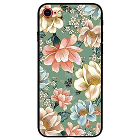 Ốp lưng dành cho iPhone 7 / iPhone 8 - iPhone Se 2020 - 7 Plus / 8 Plus mẫu Hoa Xanh Hồng Vàng