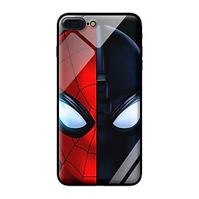 Ốp kính cường lực cho iPhone 8 Plus Nhện Đỏ Đen - Hàng chính hãng