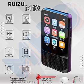 Mua Máy Nghe Nhạc MP3 RUIZU M18  Bluetooth 5.0 Có Loa Tích Hợp Máy Phát Âm Thanh Màn Hình Cảm Ứng 2.4Inch Máy Học Thông Minh Đa Chức Năng Hỗ Trợ Máy Ghi Âm Đài FM Hình Ảnh Máy Phát Video Đếm Bước Chân - Hàng nhập khẩu