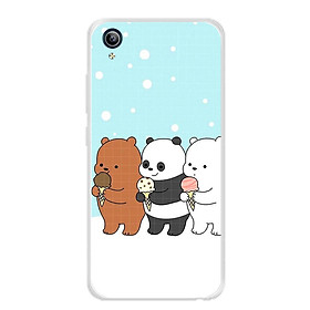 Ốp lưng dẻo cho điện thoại Vivo Y91C - 0094 PANDA03 - Hàng Chính Hãng