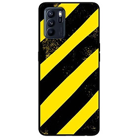 Ốp lưng dành cho Oppo Reno 6 - Reno 6 Z mẫu Sọc Vàng Đen