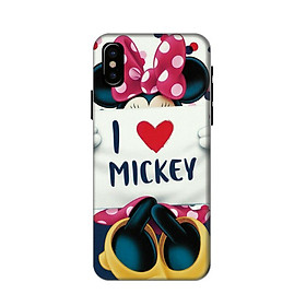 Ốp Lưng Dành Cho Điện Thoại iPhone XS - I Love Mickey