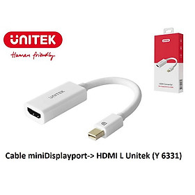 CÁP MINI DISPLAYPORT -> HDMI UNITEK (Y-6331) - HÀNG CHÍNH HÃNG