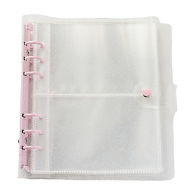 3 inch Photo Album Picture Card Protectors Sleeve  Shiny Clear  Pink