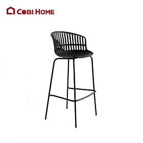 Mua Ghế bar Mặt Nhựa Thoáng Chân Sắt Abella