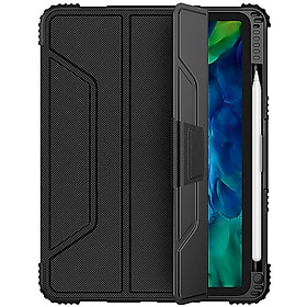 Bao da Nillkin Bumper Leather Case cho iPad Air 4 2020 10.9 Inch / iPad Pro 11 inch 2020 & 2018 (Có khe cắm bút Apple Pencil) - Hàng Nhập Khẩu - iPad Pro 11 2022 M2