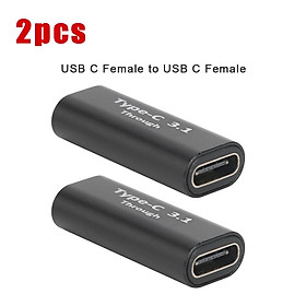 2 chiếc USB C Adapter Type-C Nam sang Nữ Nữ sang Nữ Phải