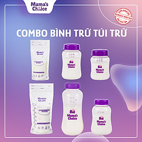 Combo Bình Trữ Sữa và Túi Trữ Sữa Mama’s Choice, Bảo Quản và Trữ Sữa Mẹ, Kiểm Định An Toàn Quốc Tế Bureau Veritas