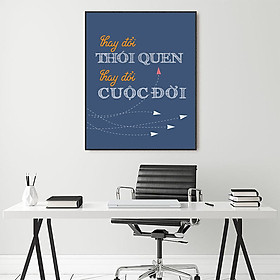 Tranh động lực Thay đổi thói quen, Thay đổi cuộc đời-Model: AZ1-0460