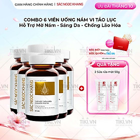 Combo 6 Viên Uống Sắc Ngọc Khang Vi Tảo Lục Hộp 60 viên