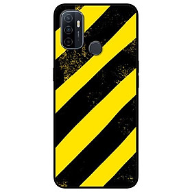 Ốp lưng dành cho Oppo A53 mẫu Sọc Vàng Đen