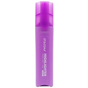 Bút Dạ Quang Thân Màu - Stacom HL113V - Màu Tím