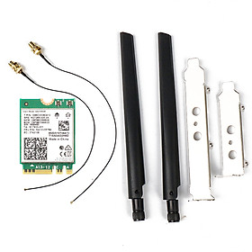Mua Bộ card WIFI Bluetooth Intel WIFI 6E AX210 5Ghz tốc độ 2400M và Bluetooth 5.2 cho máy bàn - Hàng nhập khẩu