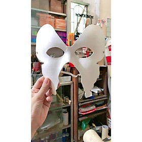 Mua Mặt Nạ Cánh bướm giấy Bồi Trắng Có Quai Đeo  dùng Trang Trí Tô Màu Chơi Trung Thu  Hallowen Hay Các Lớp Học Vẽ