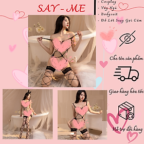 Bộ Bodysuit Lưới Toàn Thân Xẻ Đáy Táo Bạo, Tôn Dáng Tối Đa Và Khơi Gợi Sự Quyến Rũ Tự Nhiên C048