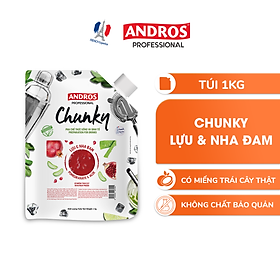 Chunky Lựu & Nha Đam - Nguyên Liệu Pha Chế - ANDROS CHUNKY - 1 KG