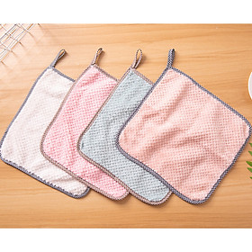 Mua SET 4 KHĂN SIÊU THẤM CÓ MÓC TREO LAU BẾP ĐA NĂNG