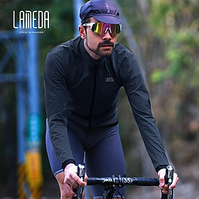 LAMEDA mùa xuân và mùa thu áo gió nam và nữ chống gió đi xe đạp quần áo đường núi xe đạp áo xe đạp tay dài Color: Black Size: XXL