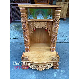 Mua Bàn thờ thần tài ông địa gỗ Gõ Đỏ 60 x 98cm BTGHD6098