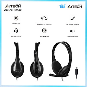 Mua Tai nghe có khung choàng đầu HU-9 A4tech - Hàng chính hãng  chất lượng âm thanh vượt trội trung thực