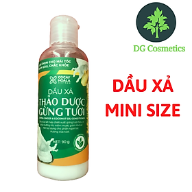 Dầu xả thảo dược gừng dừa Cocayhoala mini size dung tích 90g/chai