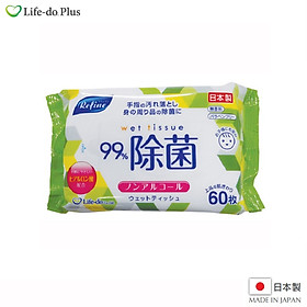 Khăn ướt khử trùng, không mùi Life-do.Plus - Made in Japan