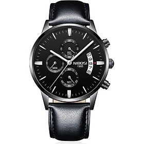 Đồng Hồ Nam Dây Da 1985 Nibosi 2309