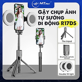 Mua Gậy chụp ảnh tự sướng di động R17DS đa năng đi chơi du lịch xếp gọn giá rẻ 1 75m Chân đế điện thoại có thể thu vào với đèn lắp kép