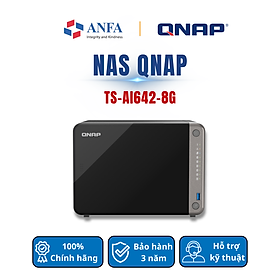 Thiết bị lưu trữ Nas QNAP, Model: TS-AI642-8G-Hàng chính hãng